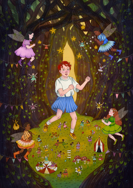 Christy Kate Bennett illustration blackberries blackberry boy fairies fairytale magical children picture book children’s art digital Illustrator
