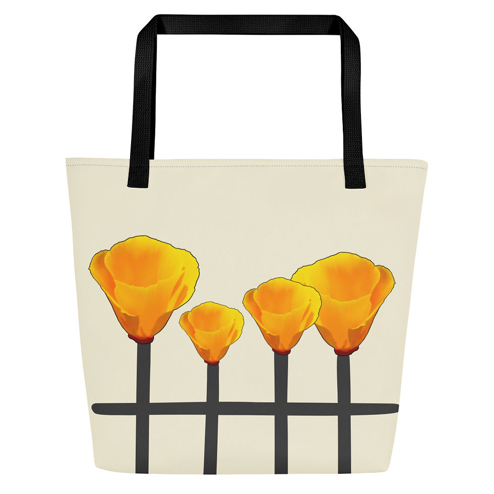 Thumbnail: Poppy Picket, 16x20 Tote Bag