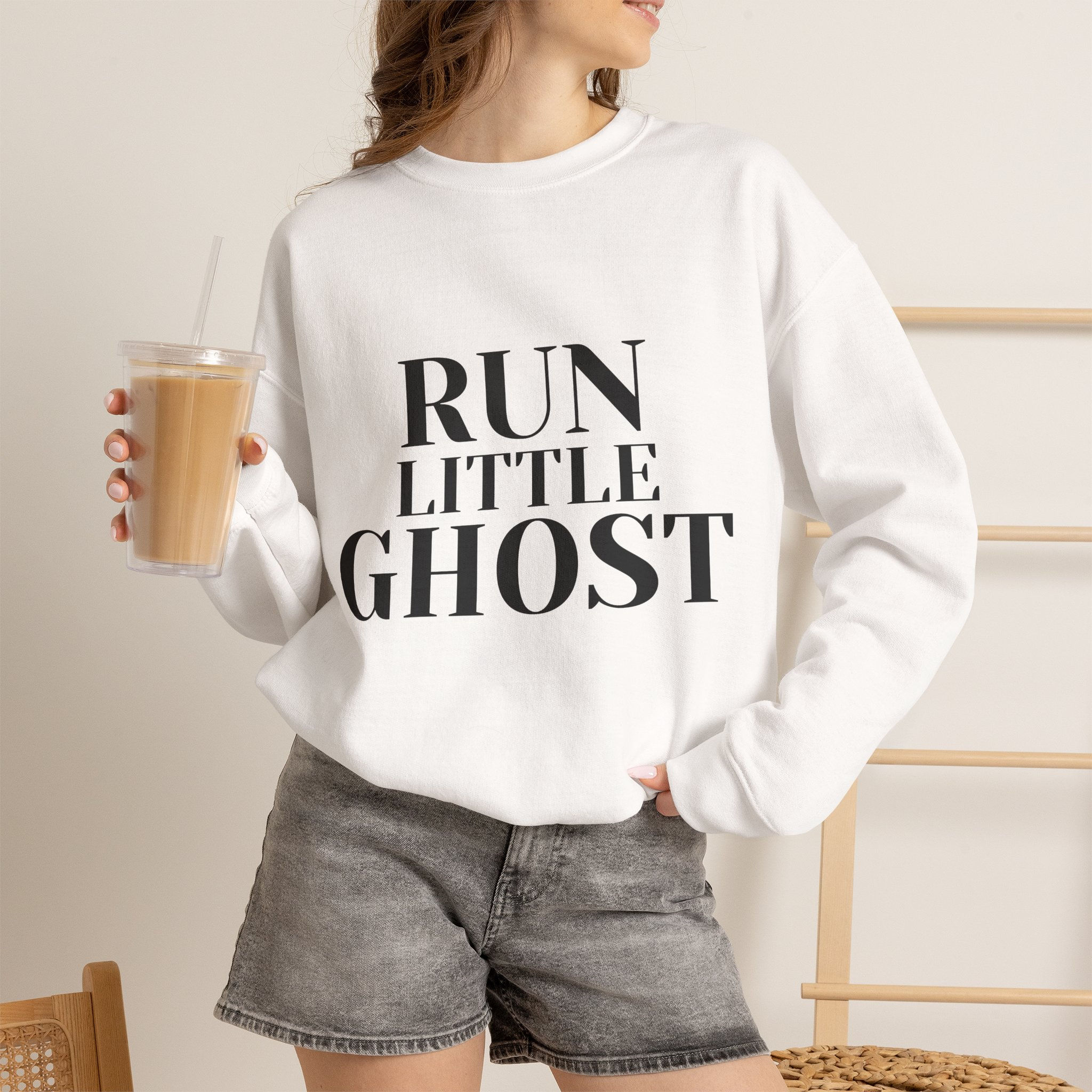 RUN LITTLE GHOST Unisex Heavy Blend™ Crewneck Sweatshirt