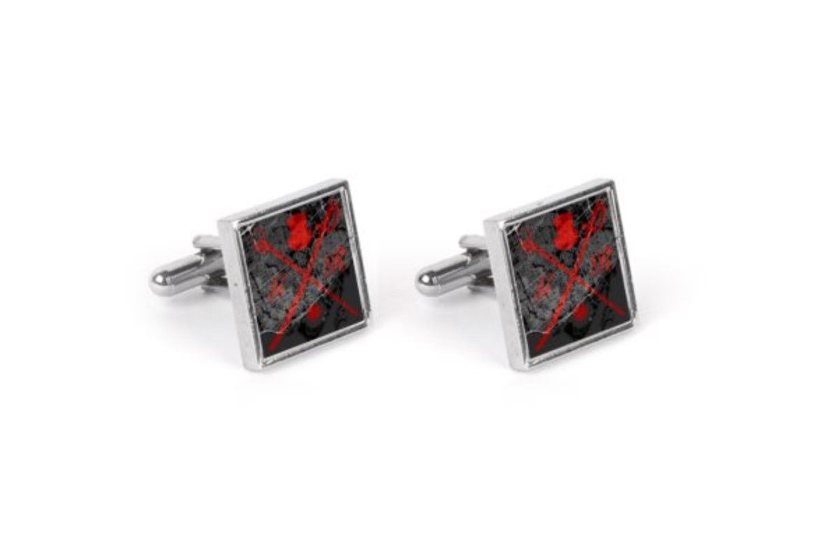 Toronto Street Map Bold Red Cufflinks
