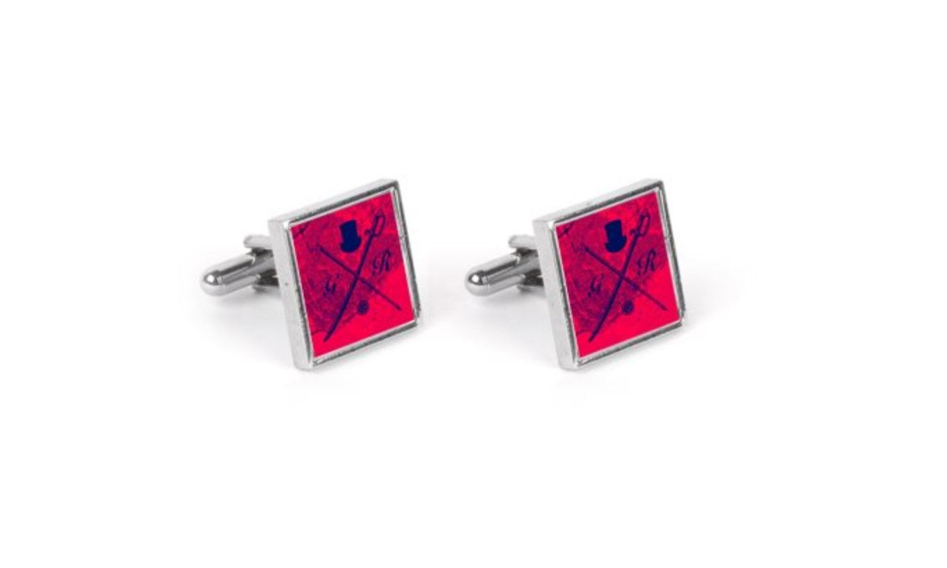 Toronto Street Map Red Cufflinks