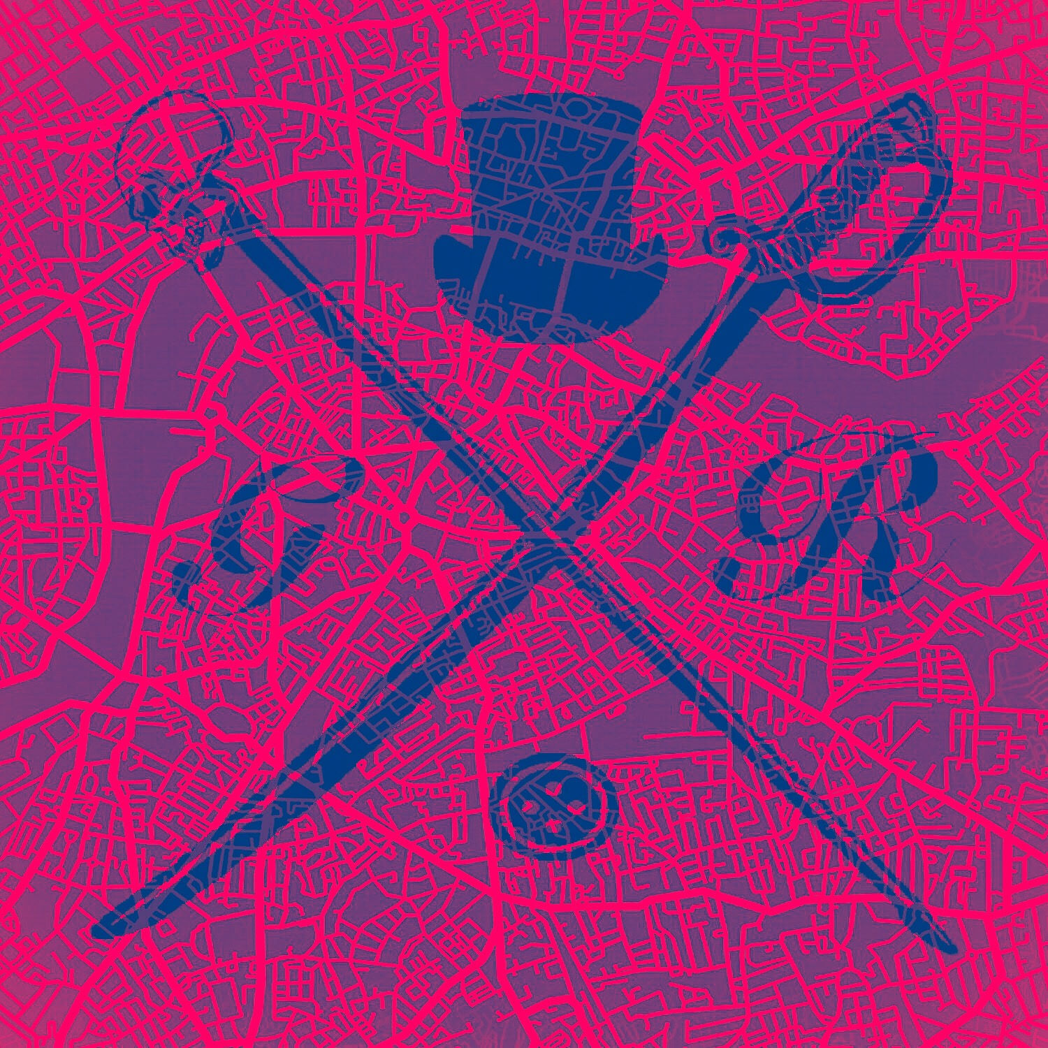 London Street Map Salmon