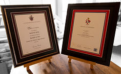 Degree certificate frames