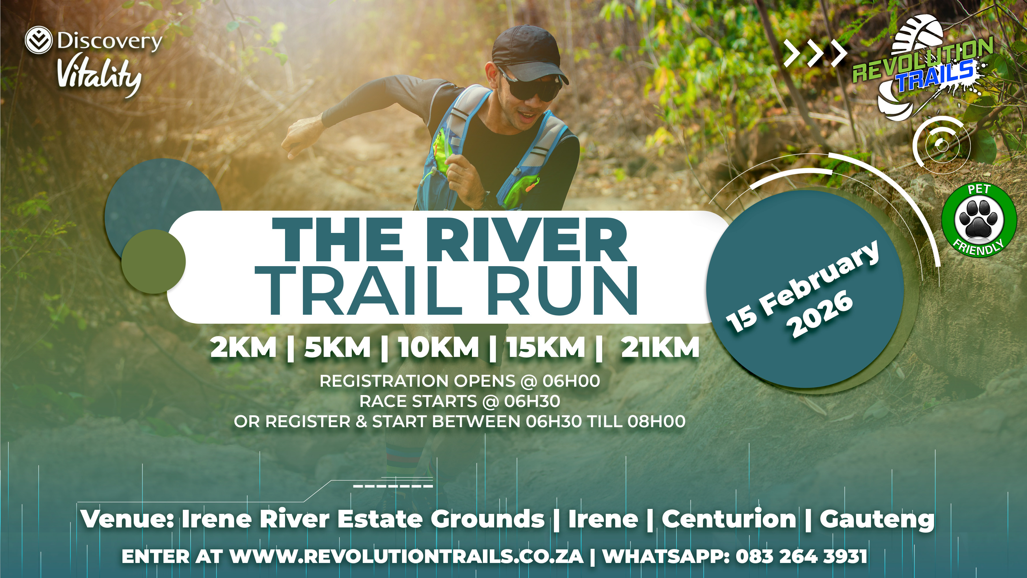 Pive Rivers Walkathon The River Trail Run/Walk | Revolution Trails
