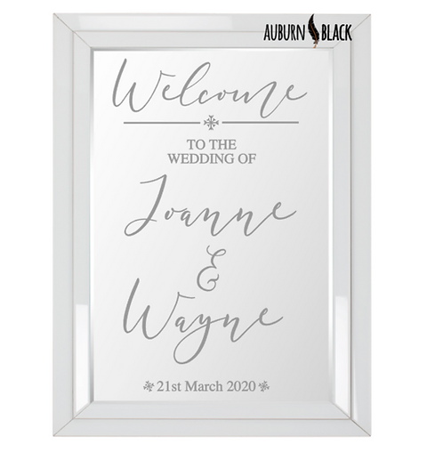 Welcome To The Wedding Of Fancy Font Design
