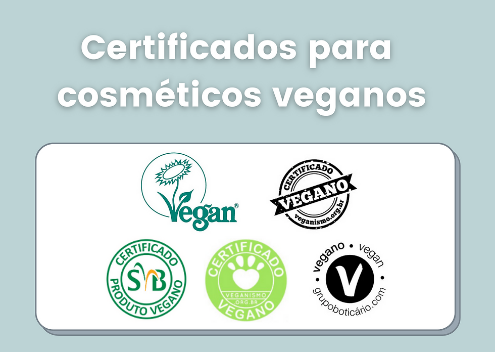 coméstico veganos e cosméticos não testados em animais