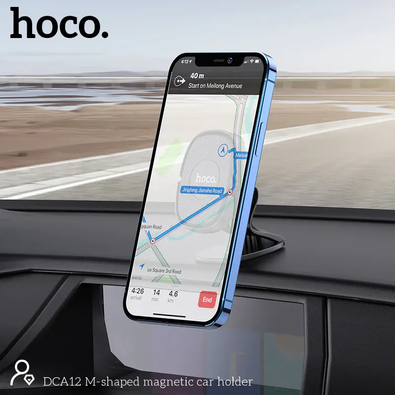 Thumbnail: Magnetic Phone Holder On Dashboard