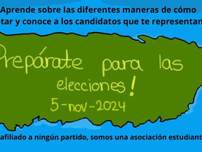 ¡Prepárate para las elecciones!