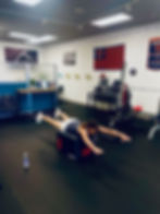 training in gym
