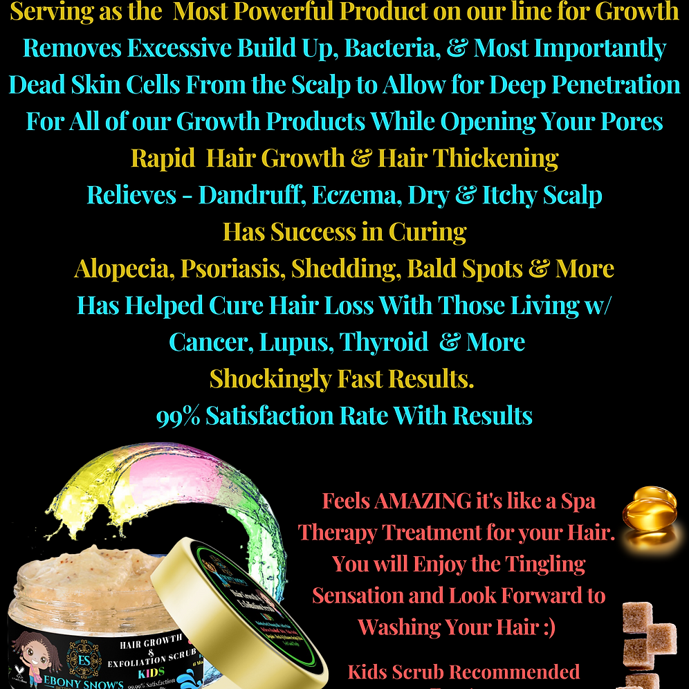Kids Exfoliating Hair Scrub Ebonysnows