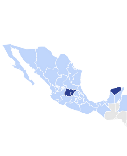 Mapa de México donde opera PMHJ Property Management