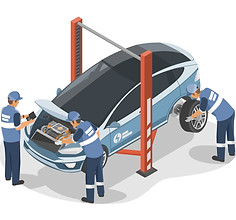 ev-electric-car-service-center-inspection-inspector-auto-engineer-and-motor-technician-mai