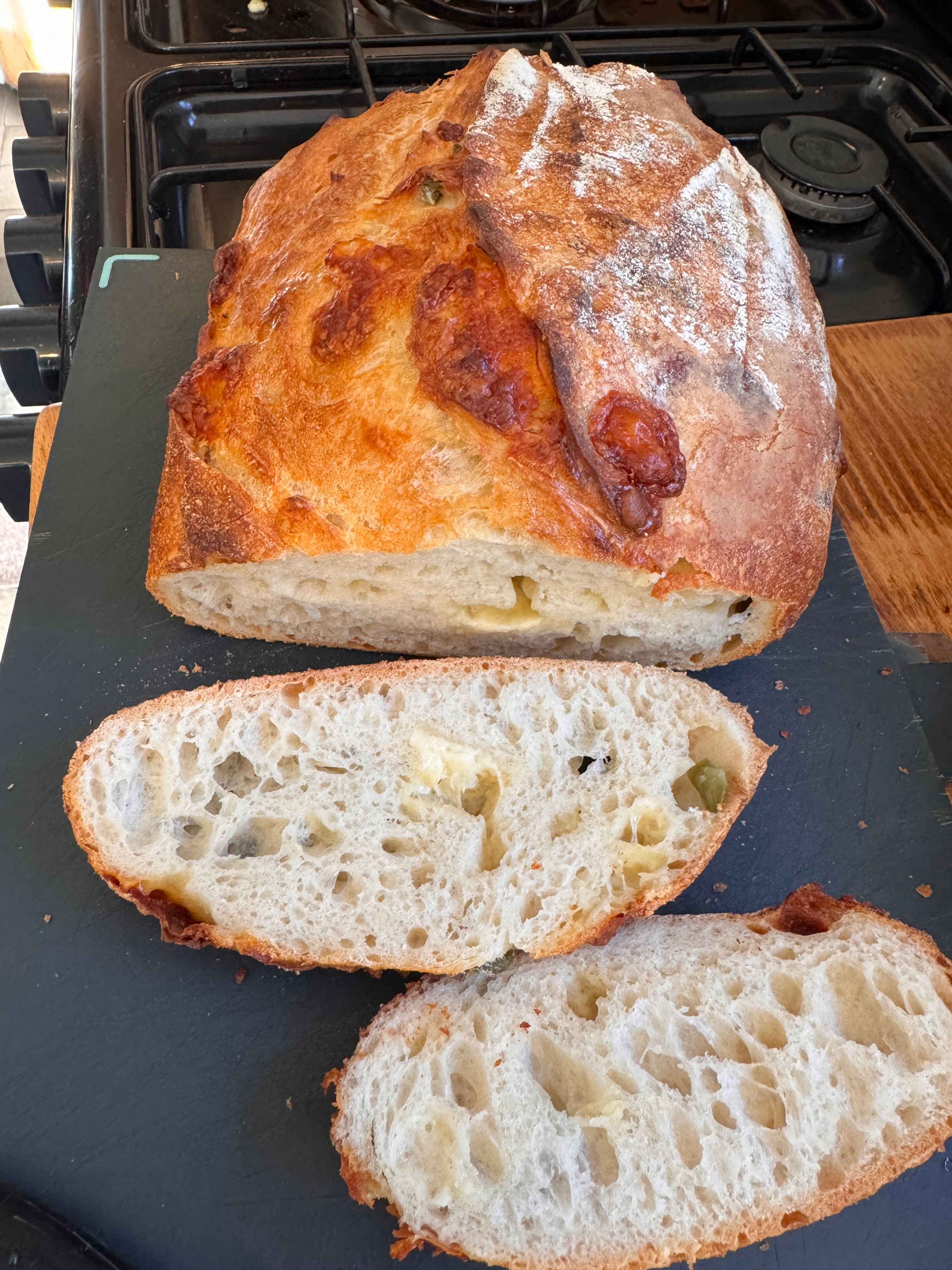 My Artisan Chedder and Jalepeno Sourdough Loaf Friday 27 February 2026