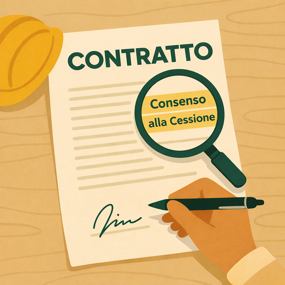 Contratto con evidenza della clausola consenso alla cessione del preliminare