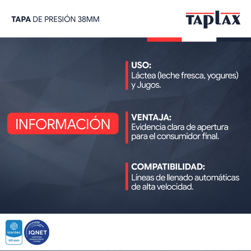 TapadePresión_38mm Taplax