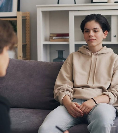 Teenage boy in a Toowoomba counselling session
