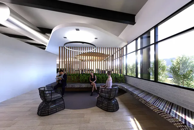 Waiting area in the new Well Life building