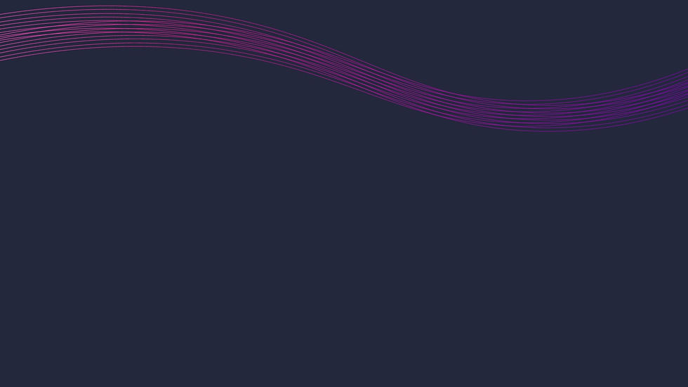 Navy background with decorative purple line swoosh