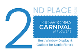 2nd Place Award Toowoomba Carnival of Flowers 2020