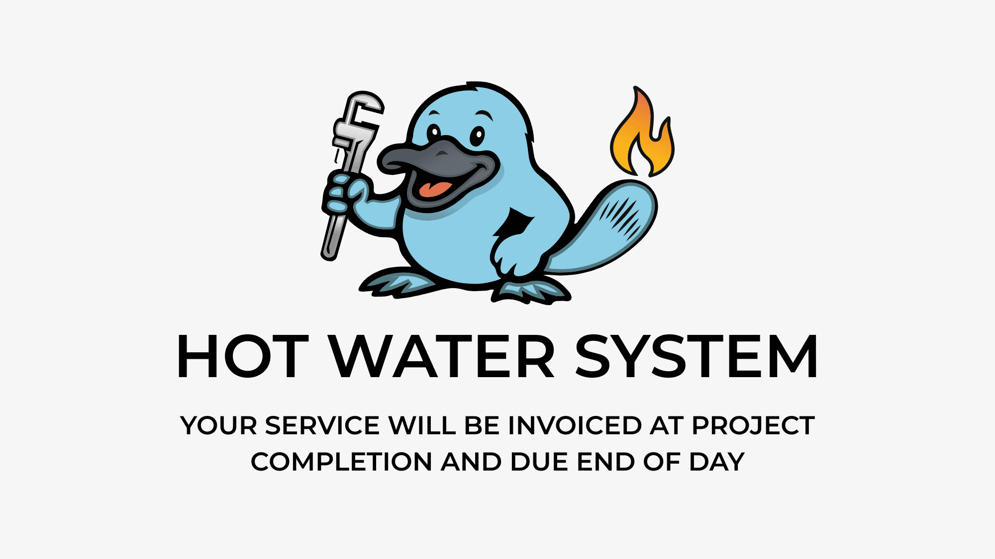 Hot water system appointment to be invoiced at work completion