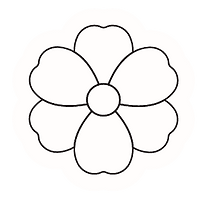 Decorative floral icon