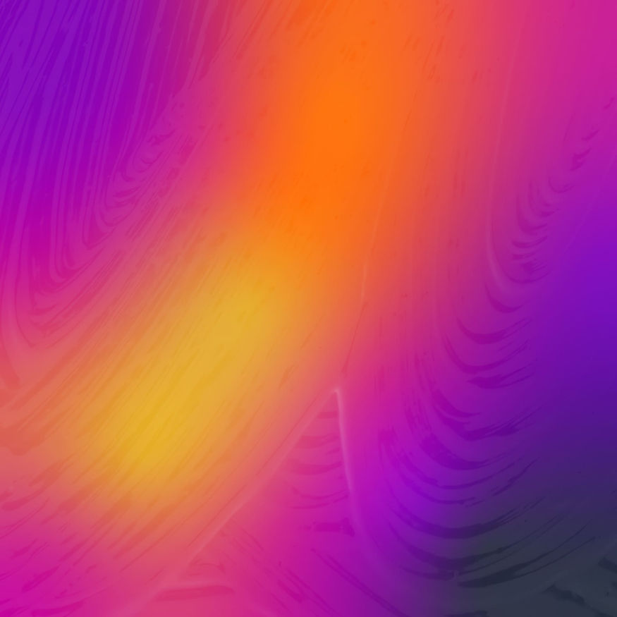 Purple, pink, orange gradient with paint-stroke texture