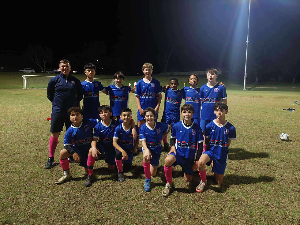 Under 13 boys Division 2 team photo