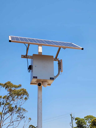 Solar cctv installation