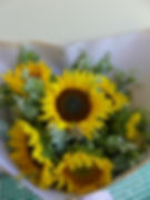Close-up of a sunflower posie for teachers