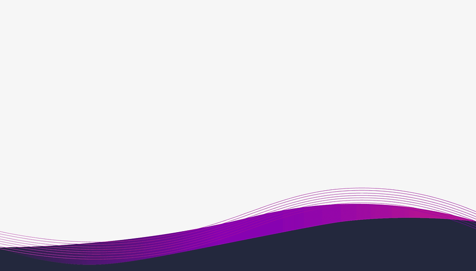 White and navy background with colourful gradient swoosh