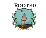 the logo of rooted heart