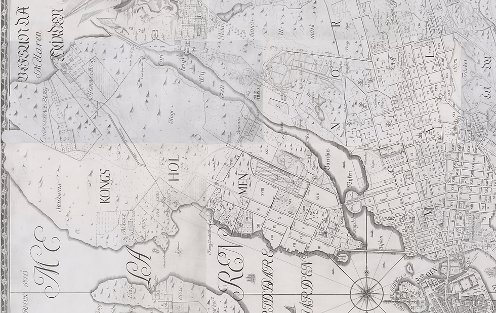 Kungsholmen map, 1773, Peter Tillaeus