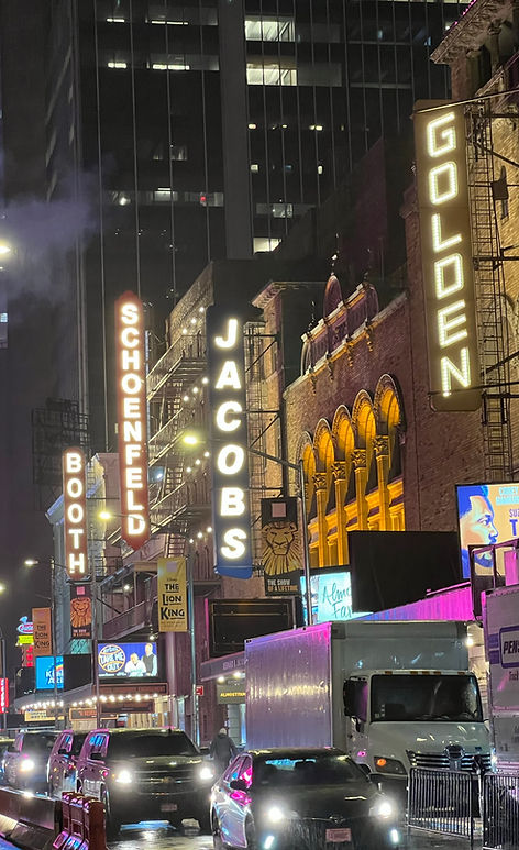 45th Street at night