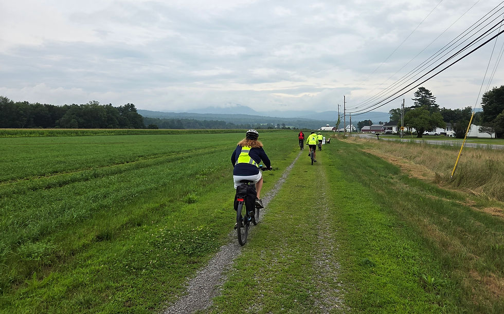 Rail Trail Cycling Adventure 6/25/26 Ammonoosuc Rail Trail to Ice Cream