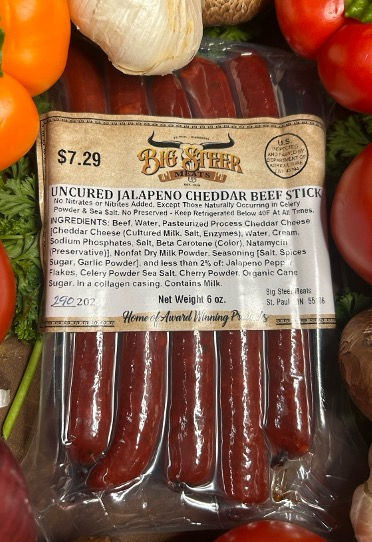 Smoked Beef Sticks - Jalapeno with Cheddar