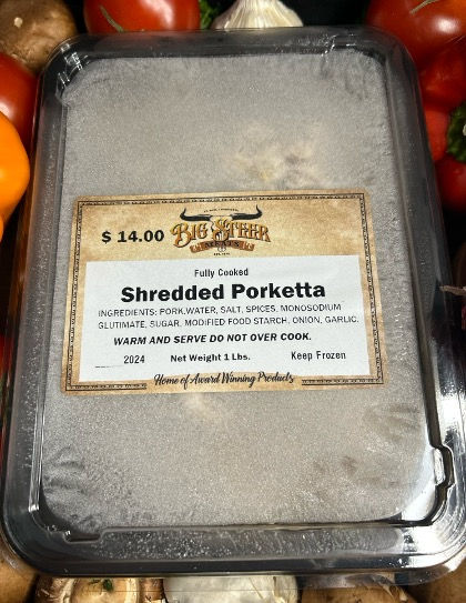 Shredded Porketta Pork