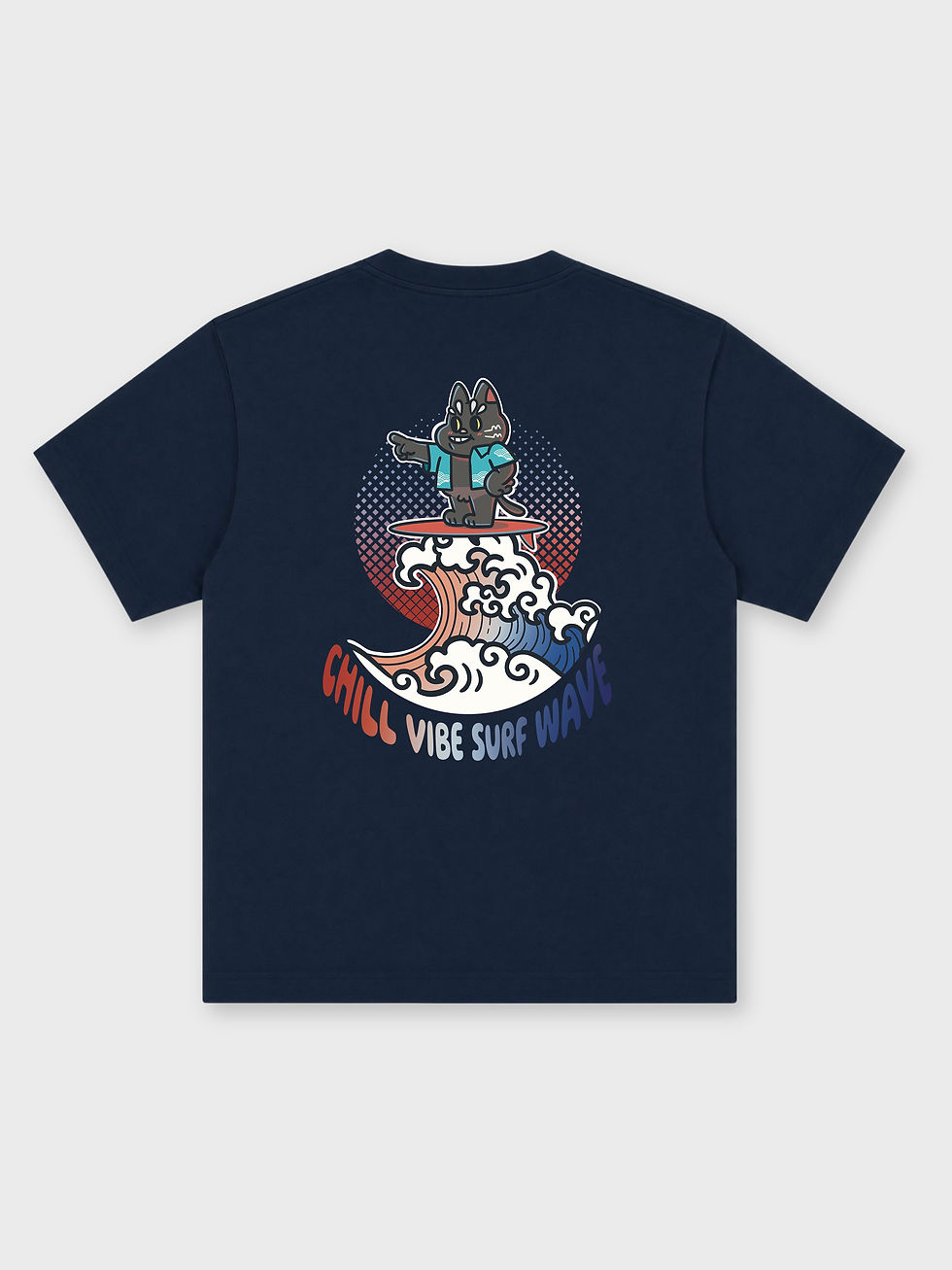 縮圖：CHILL BRO / CHILL VIBE SURF WAVE OVERSIZED PRINTED TEE