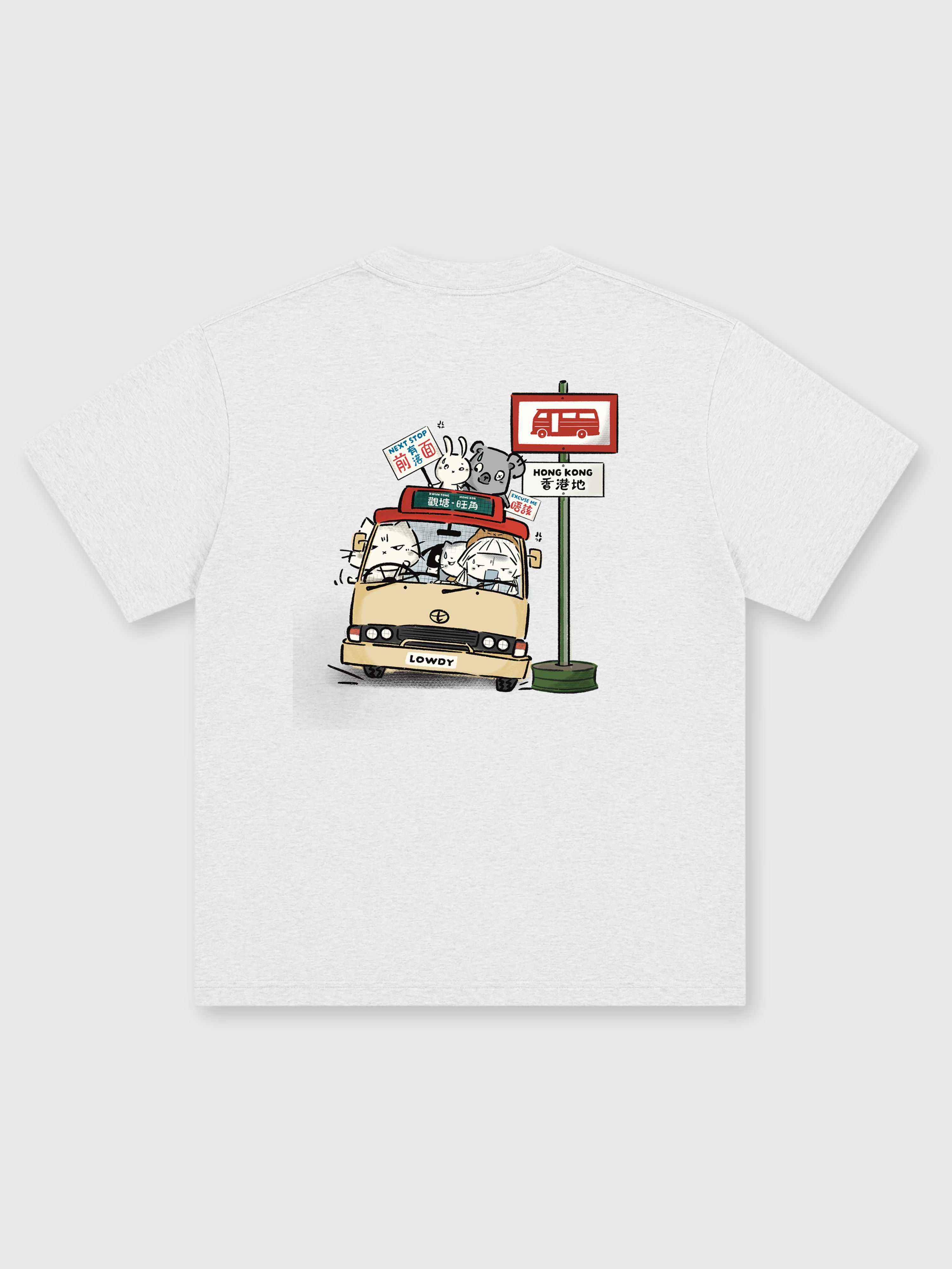 LOWDY / RED VAN OVERSIZED PRINTED TEE