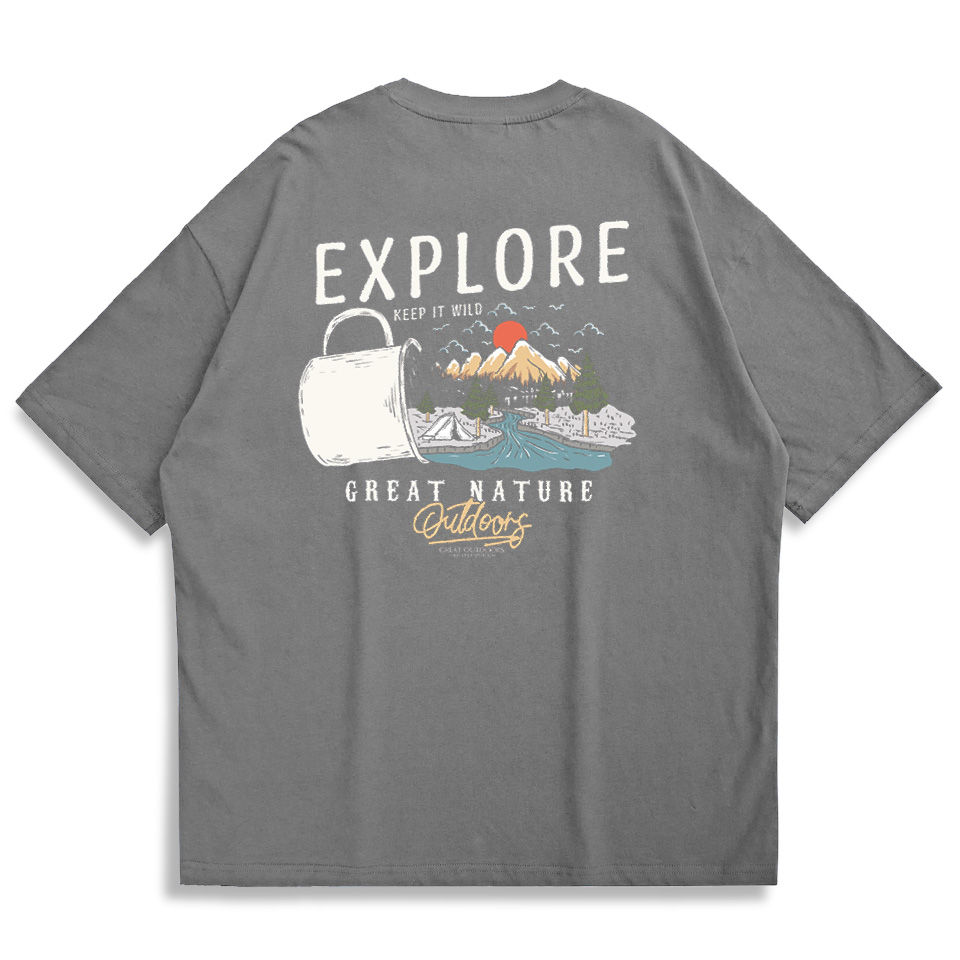 縮圖：【Creeps Original】Explorer V2 Oversized Half-sleeve T-shirt