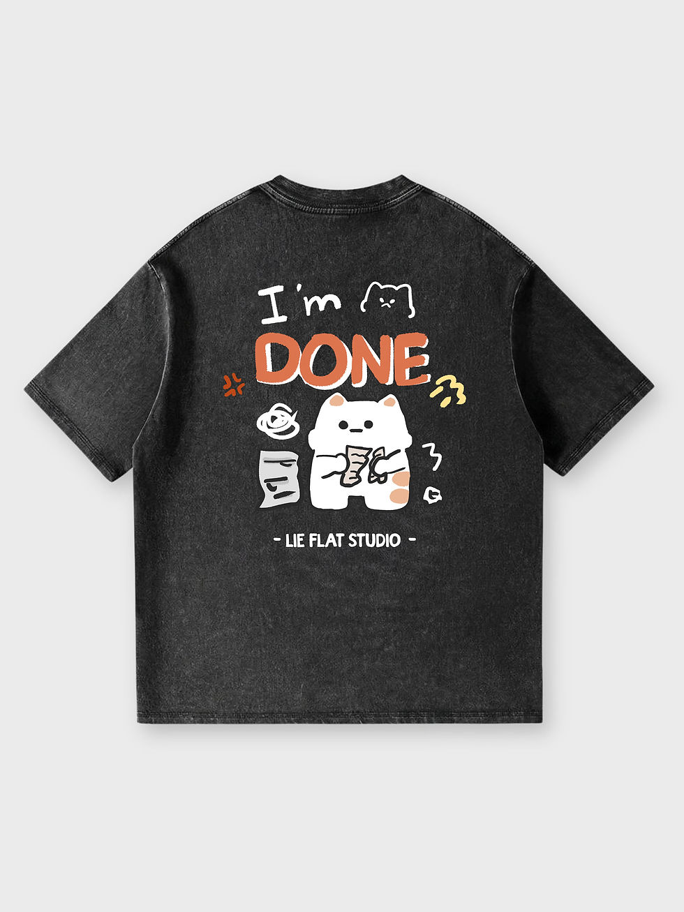 縮圖：TAKI / I'M DONE OVERSIZED PRINTED TEE