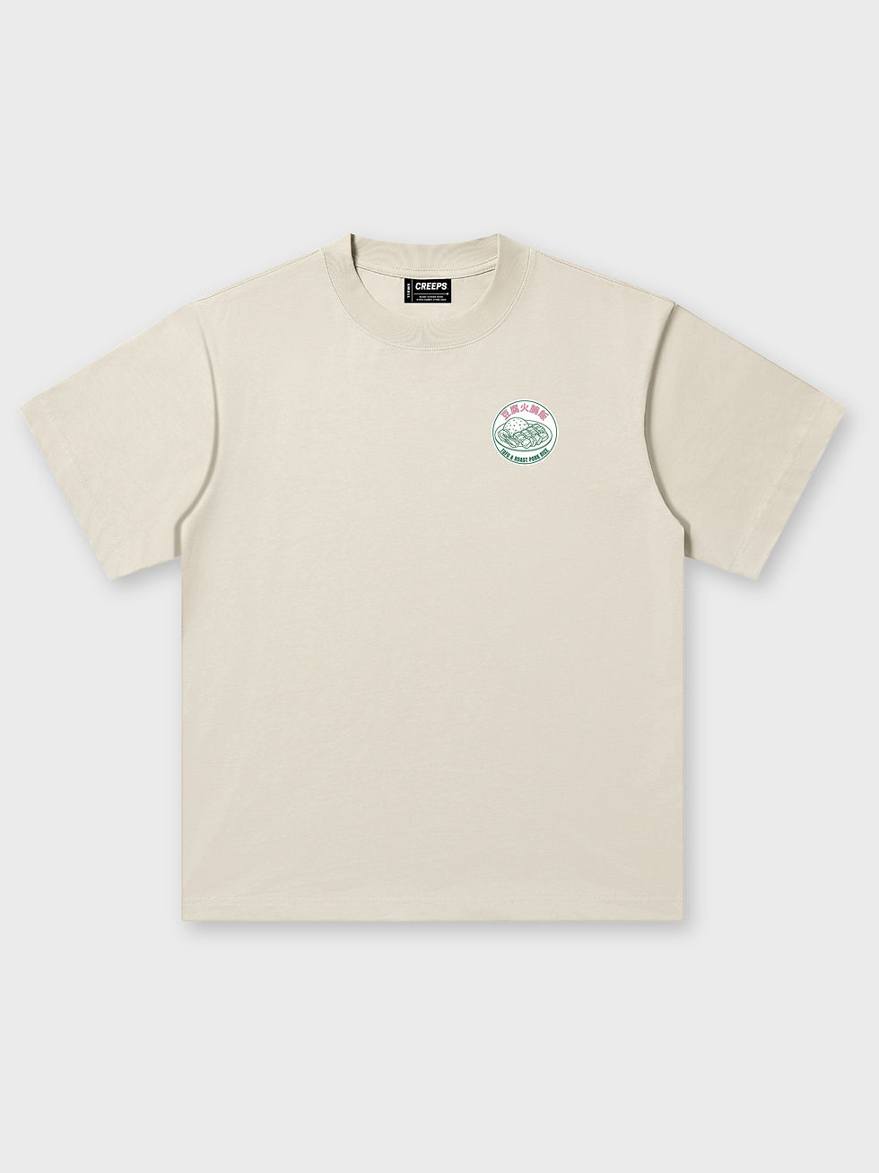 縮圖：CREEPS / TOFU ROAST PORK RICE HEAVYWEIGHT WASHED PRINTED TEE 280G