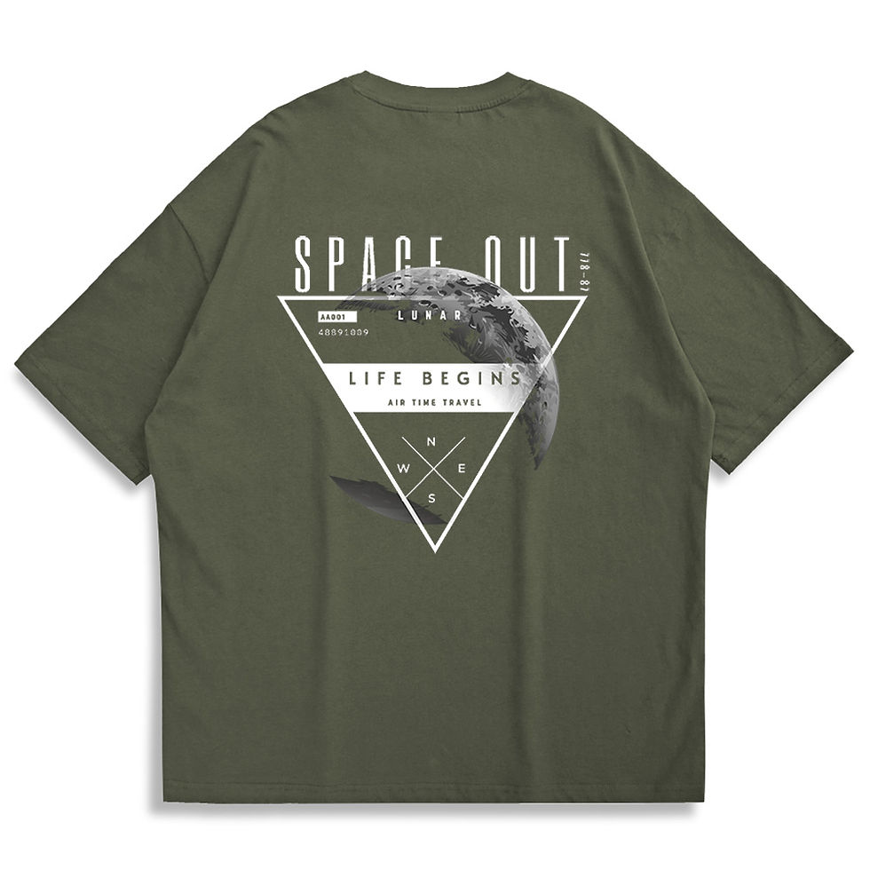 縮圖：【Creeps Original】Space Out Oversized Printed T-shirt