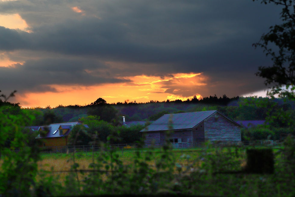 Sunset from Mingledown 16th July 2024 Chawton Hampshire