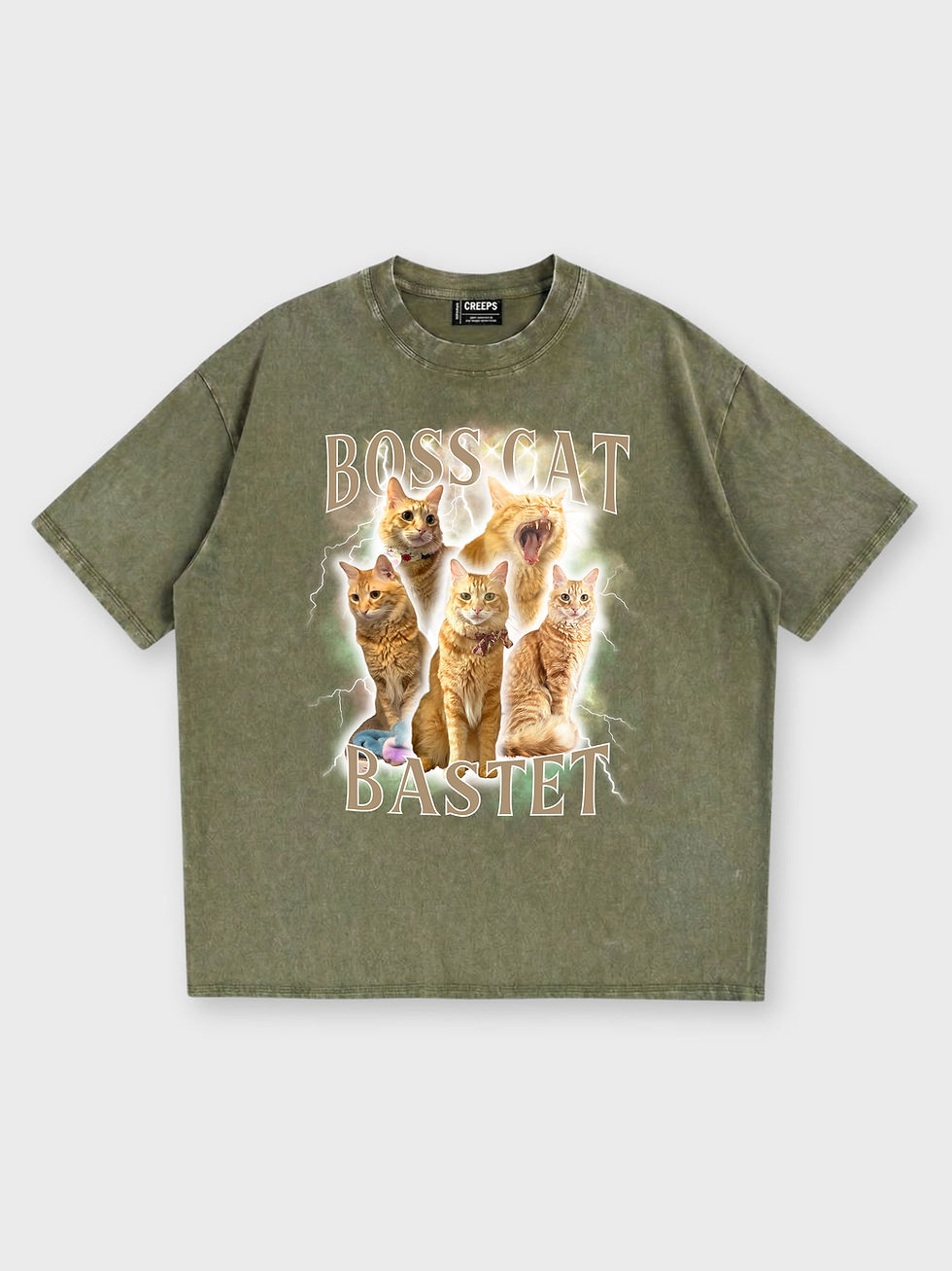縮圖：客製系列｜GOLD THUNDER 復古洗水T恤