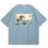 縮圖：【Creeps Original】The Great Wave of Cat Oversized Printed T-shirt