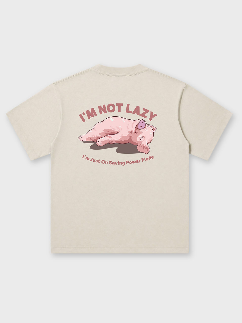 縮圖：CREEPS / I'M NOT LAZY PIG OVERSIZED PRINTED TEE
