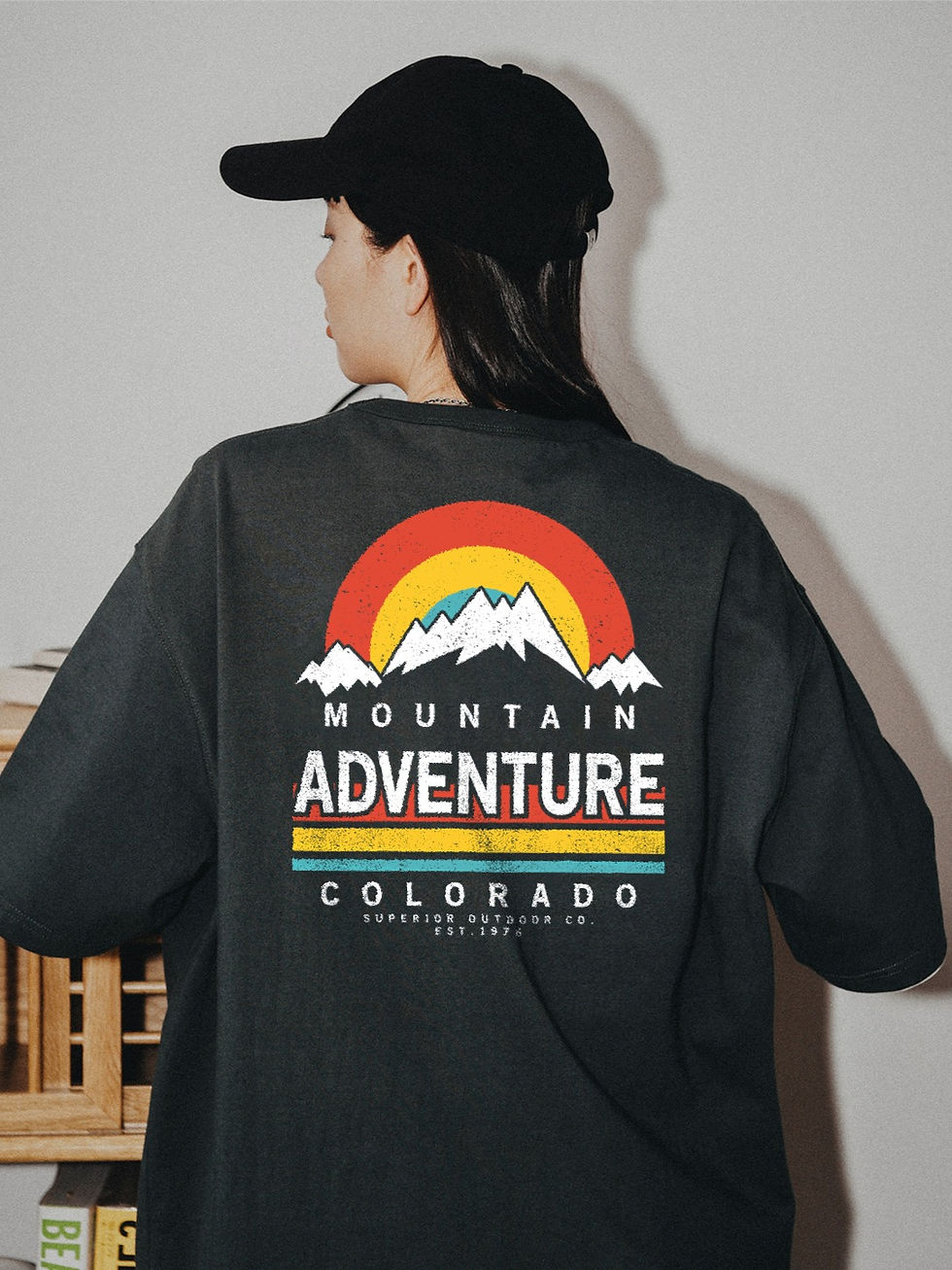 縮圖：【Creeps Original】Adventure Colorado Oversized Half-sleeve T-shirt
