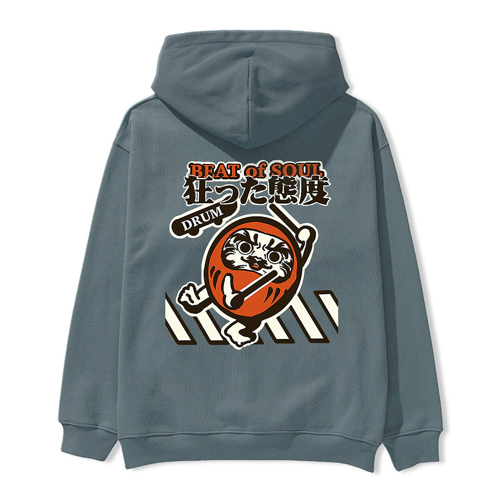 縮圖：【Sheepxshiba】態度達摩 Heavyweight Fleece Hoodie