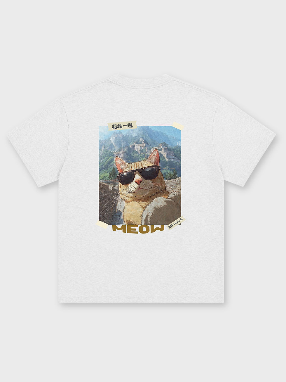 縮圖：CREEPS / SELFIE CAT OVERSIZED PRINTED TEE