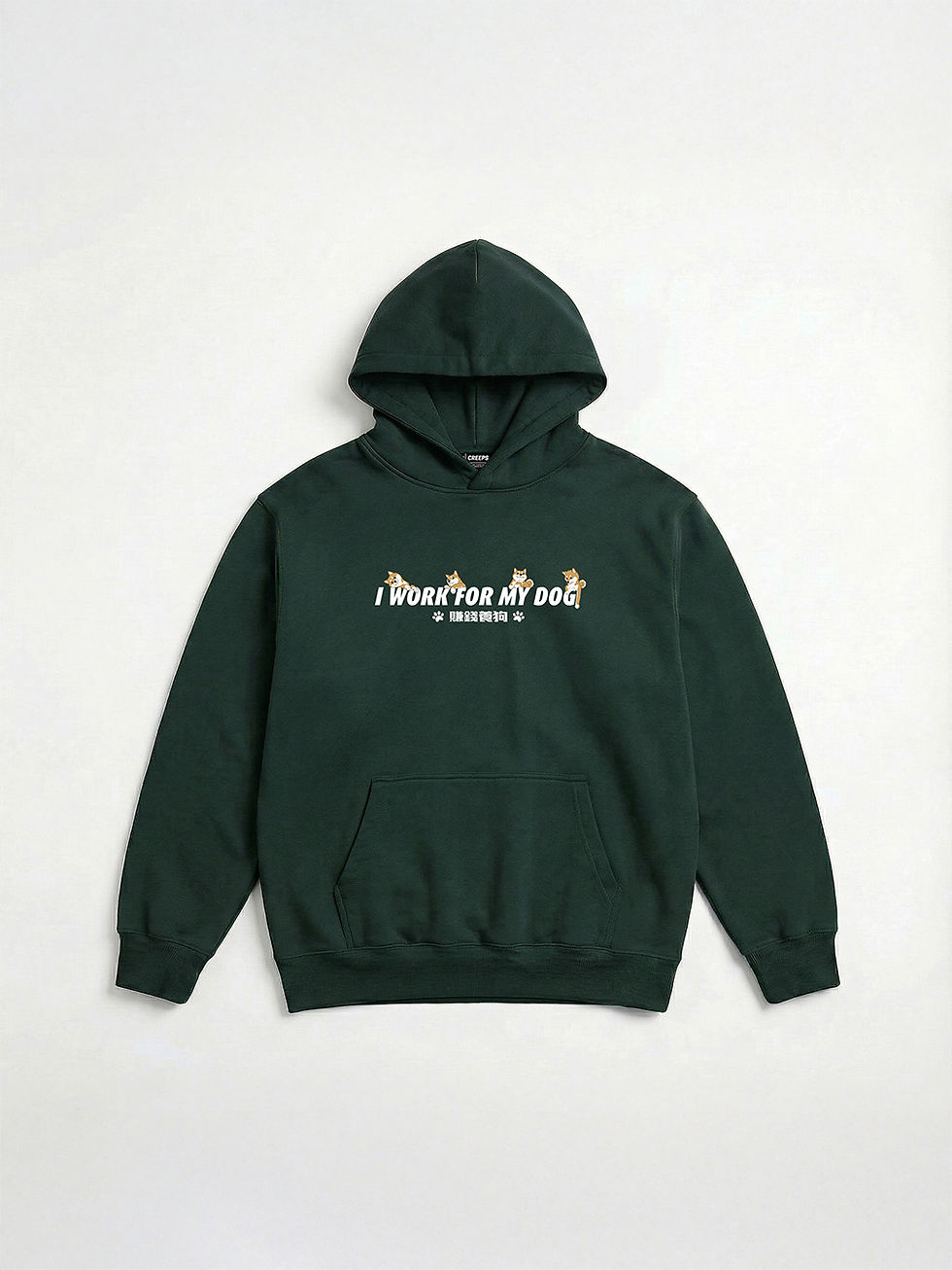縮圖：CREEPS / I WORK FOR MY SHIBA HEAVYWEIGHT PIQUE HOODIE 420G